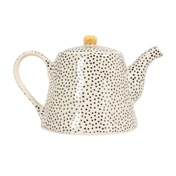 Stoneware Teapot with Black Speckles - Picture 4 of 8